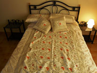 Mount Valley Goa, Medium size Powder Coated Steel Bed with comfortable mattresses and deluxe bed linen.